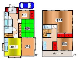 前地1丁目戸建の物件間取画像